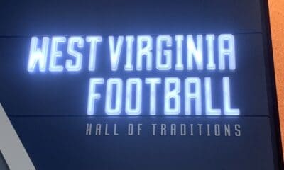 WVU Football sign at facility stock
