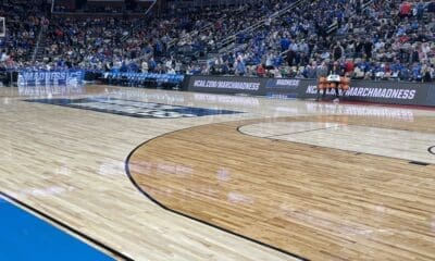 NCAA Tournament court in Pittsburgh