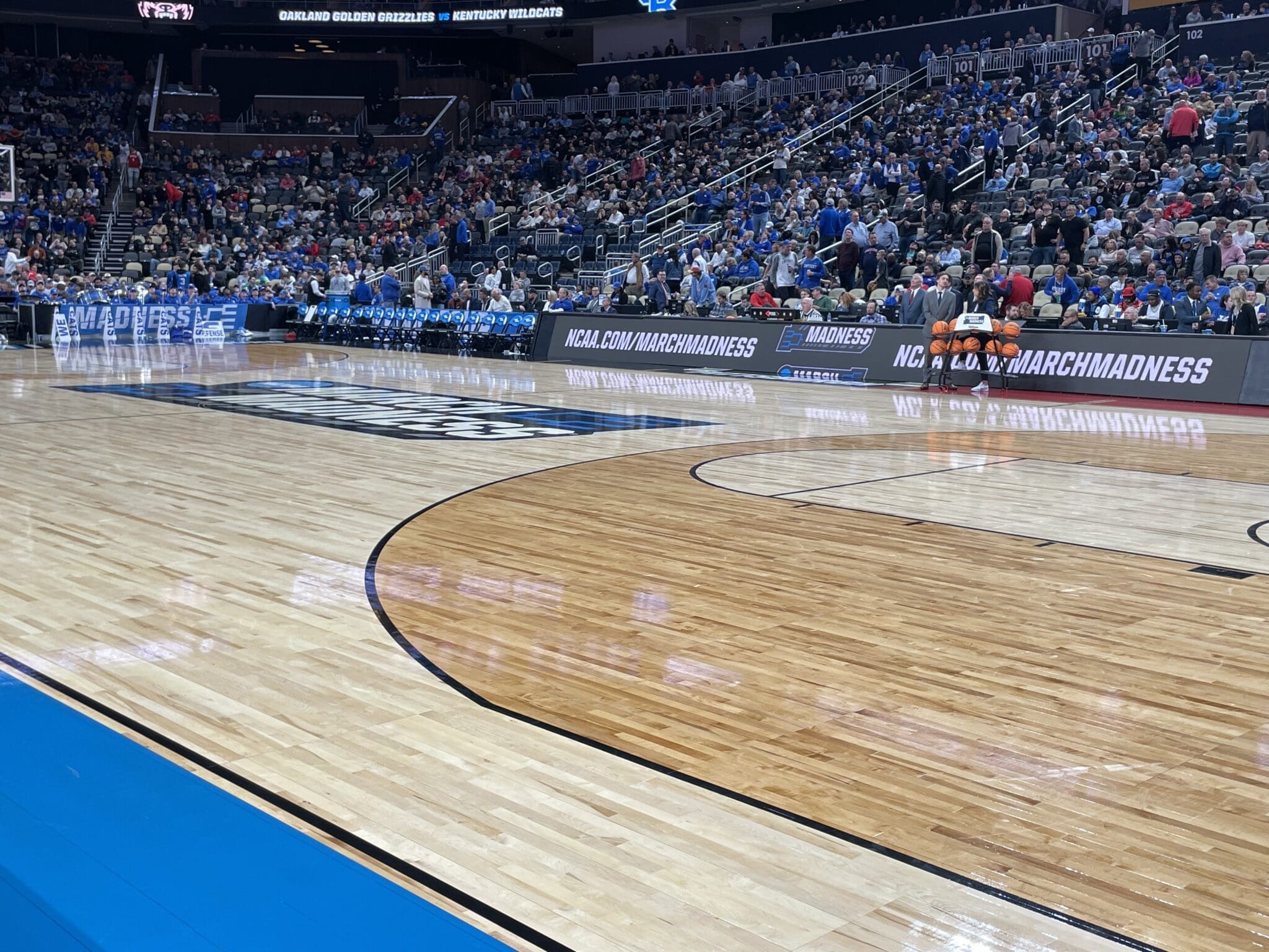 NCAA Tournament court in Pittsburgh