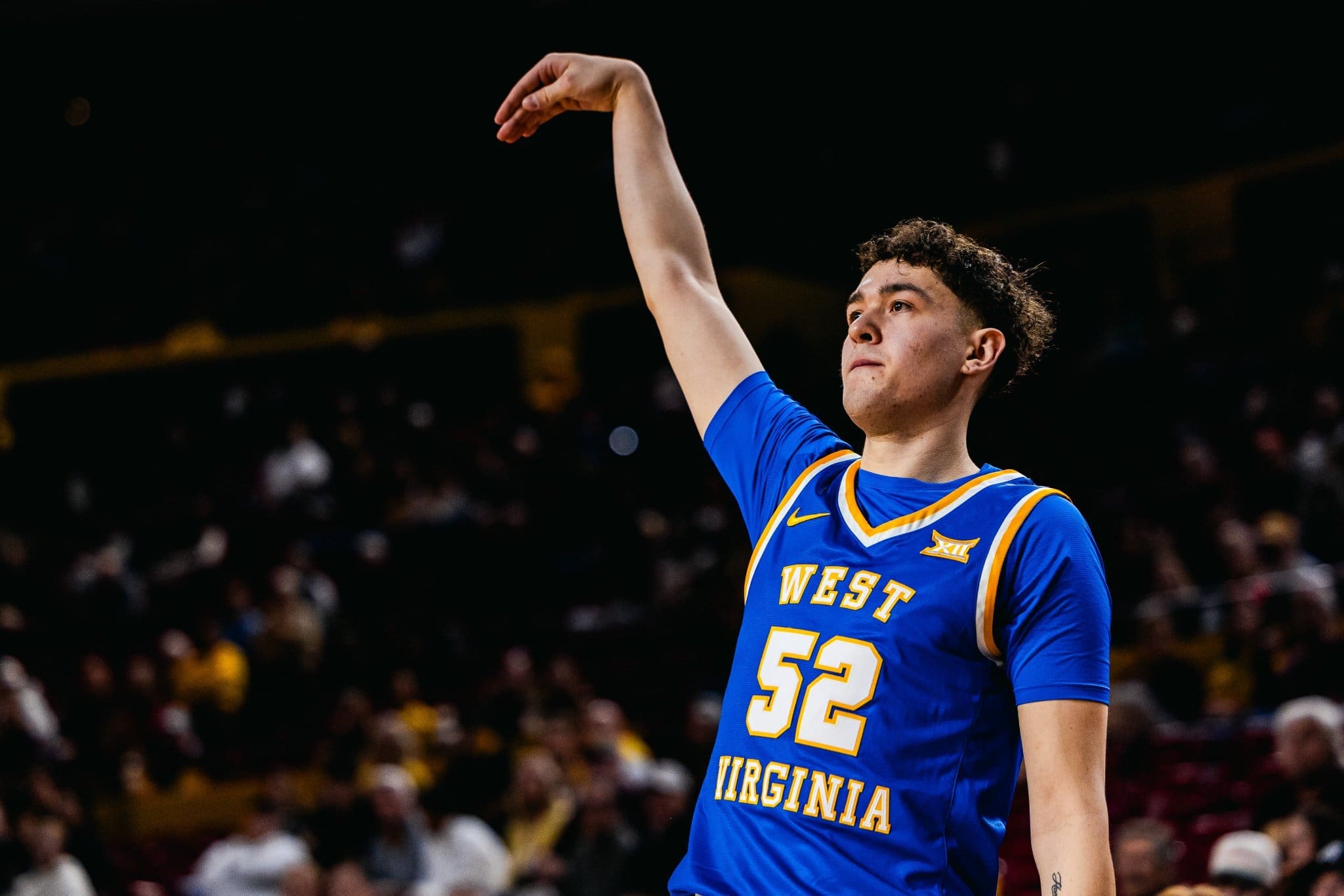 WVU Basketball Treysen Eaglestaff