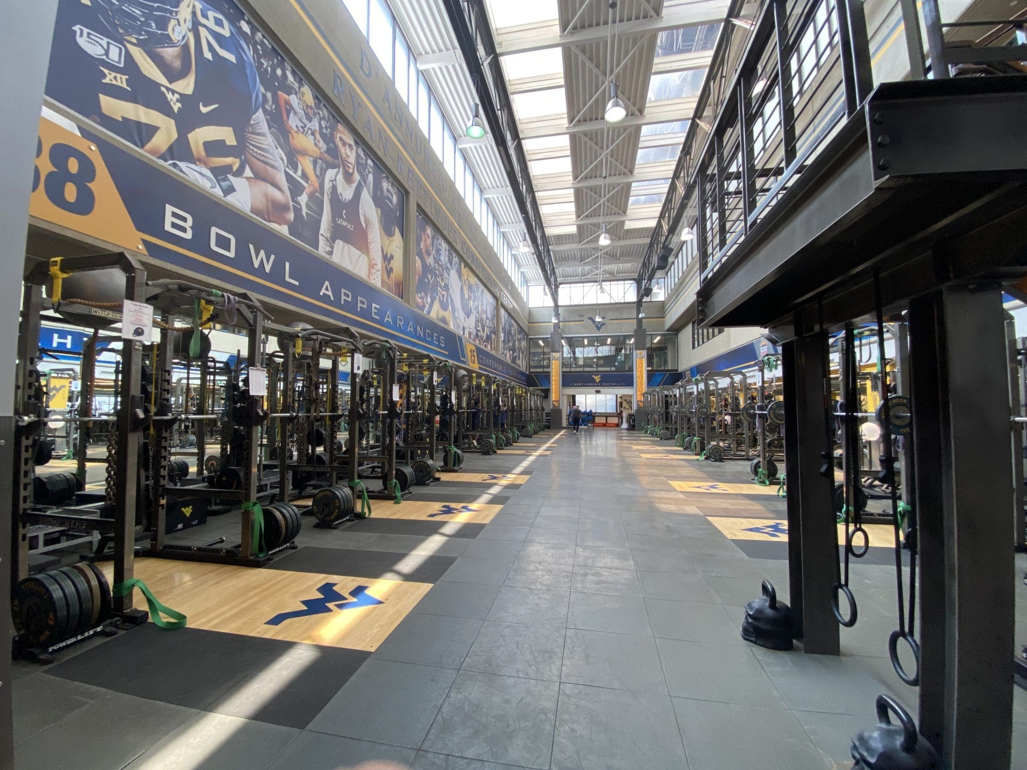 WVU football weight facility stock