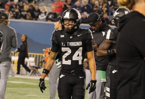 WVU Football Rodney Gallagher Coal Rush uniform
