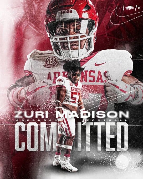 Arkansas OL Zuri Madison