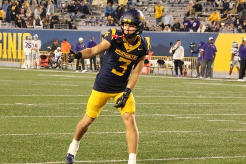 WVU Football WR Hudson Clement