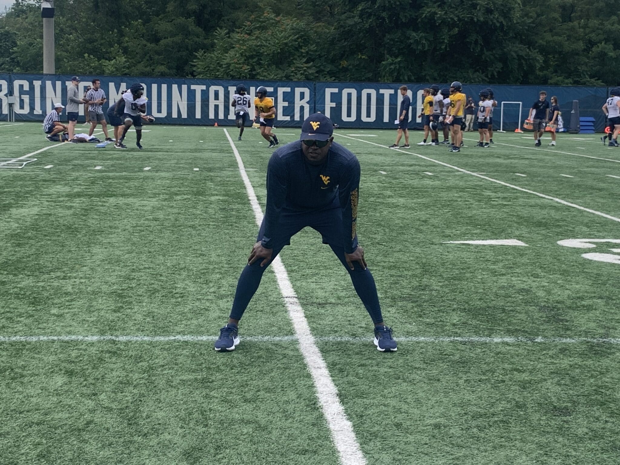 WVU Football WR Coach Bilal Marshall