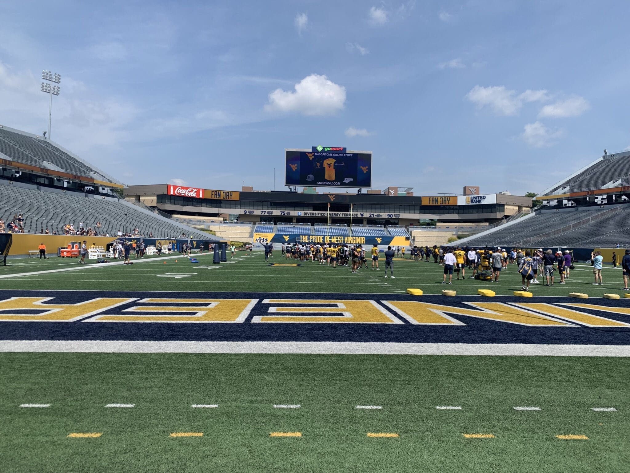 WVU Football Mountaineer Feld at Milan Puskar Stadium