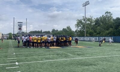 WVU Football practice field stock