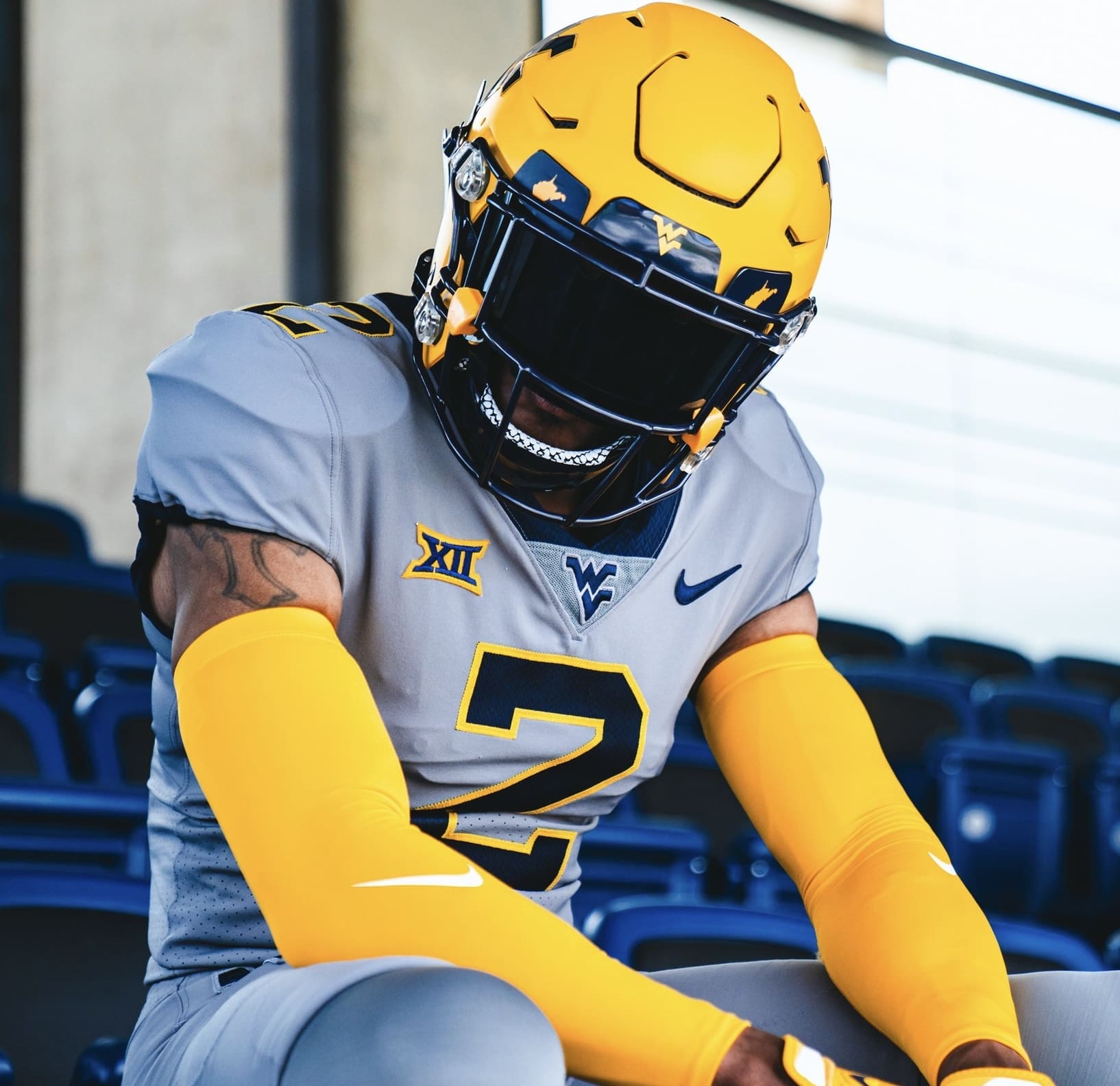 WVU Football gray uniforms