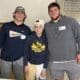 WVU Football players Garrett Greene and Zach Frazier visits girl in hospital