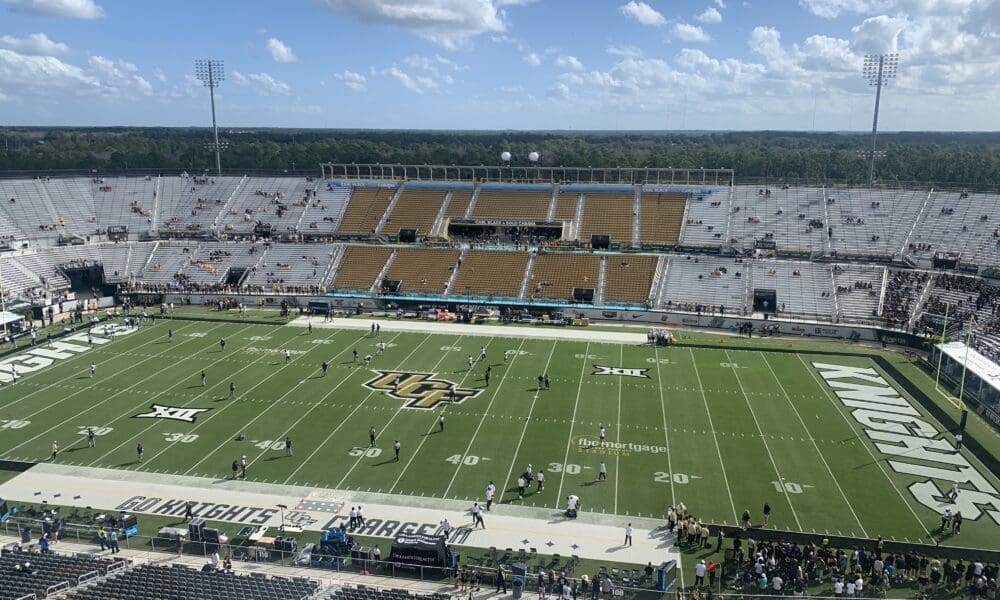 Press box view from UCF field