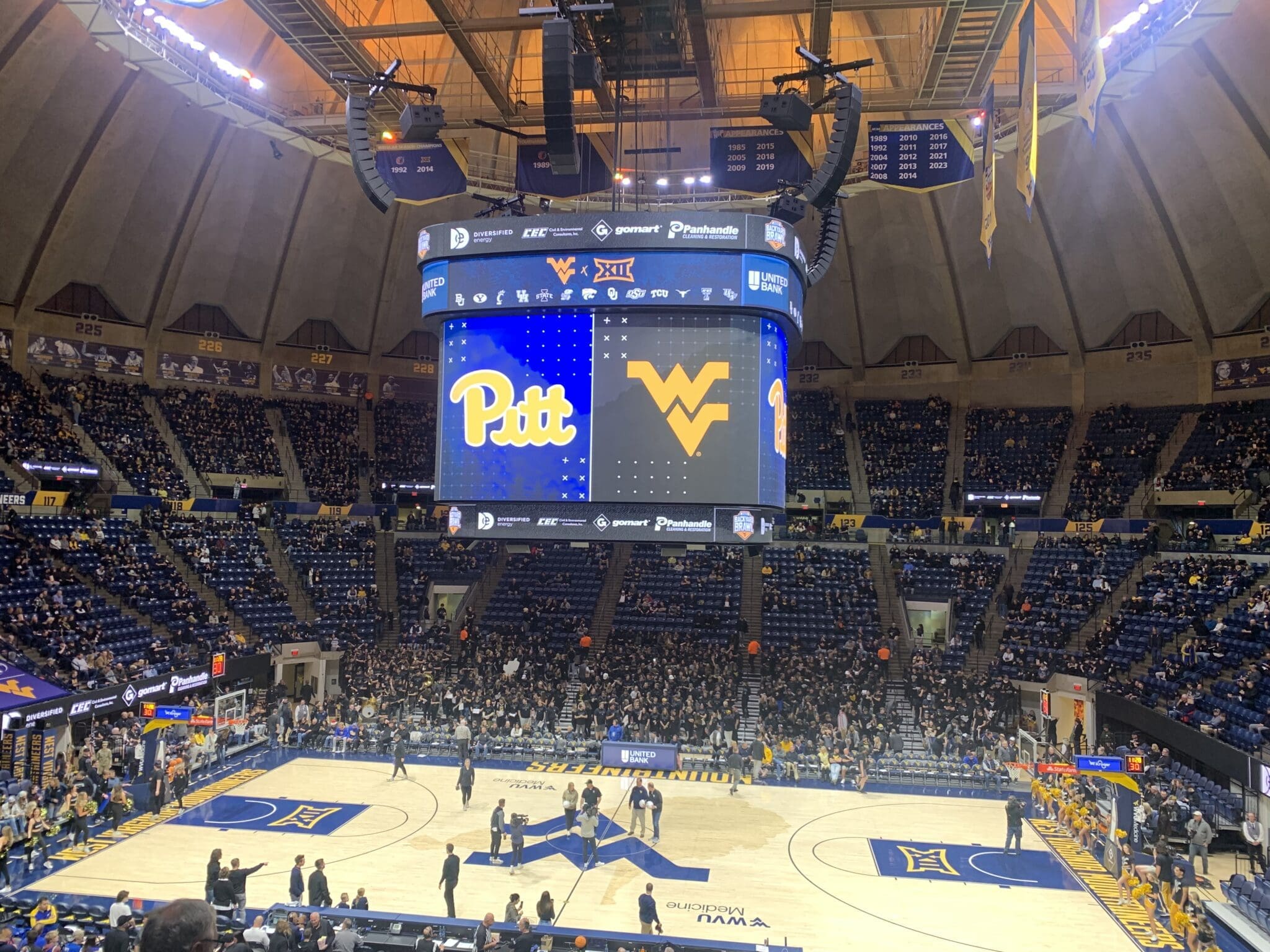 Basketball Backyard Brawl at WVU Coliseum