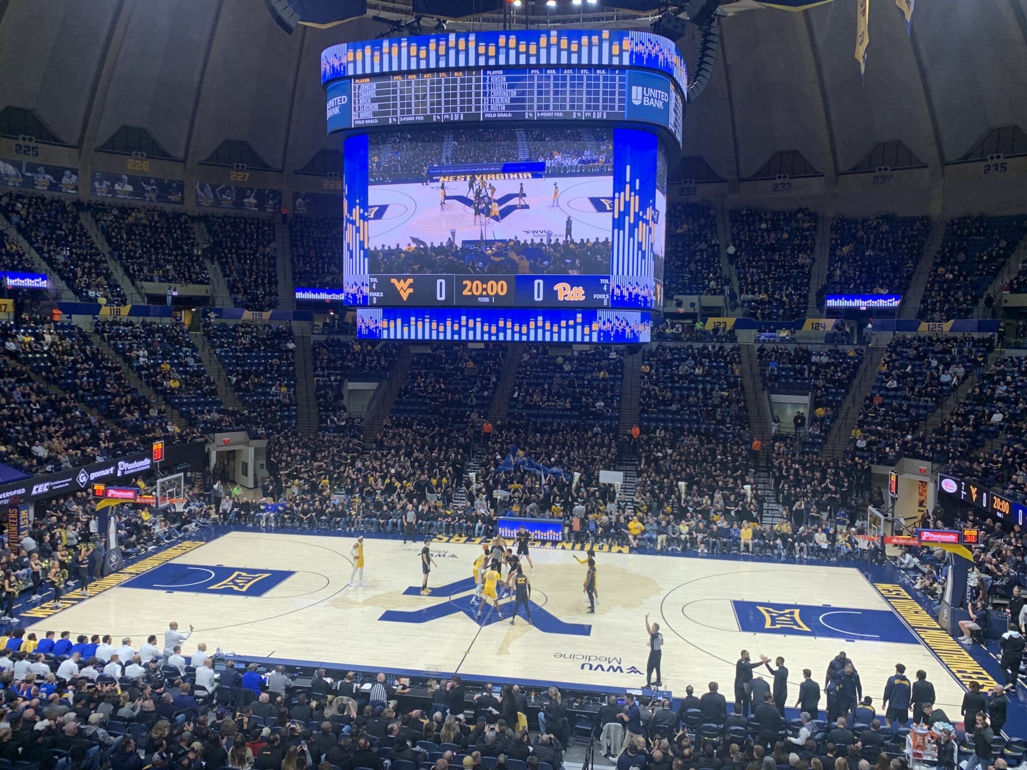 Basketball Backyard Brawl at WVU Coliseum