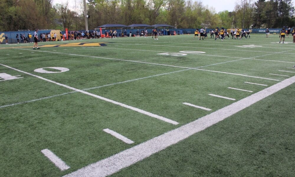 WVU Football spring practice stock