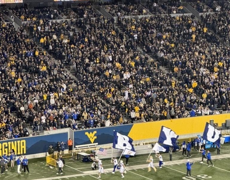 BYU Enters With WV State Flag Credit: Kaila Adams