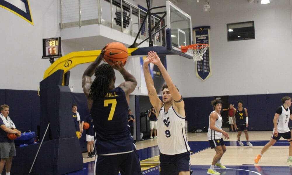 WVU Basketball Javon Small at practice