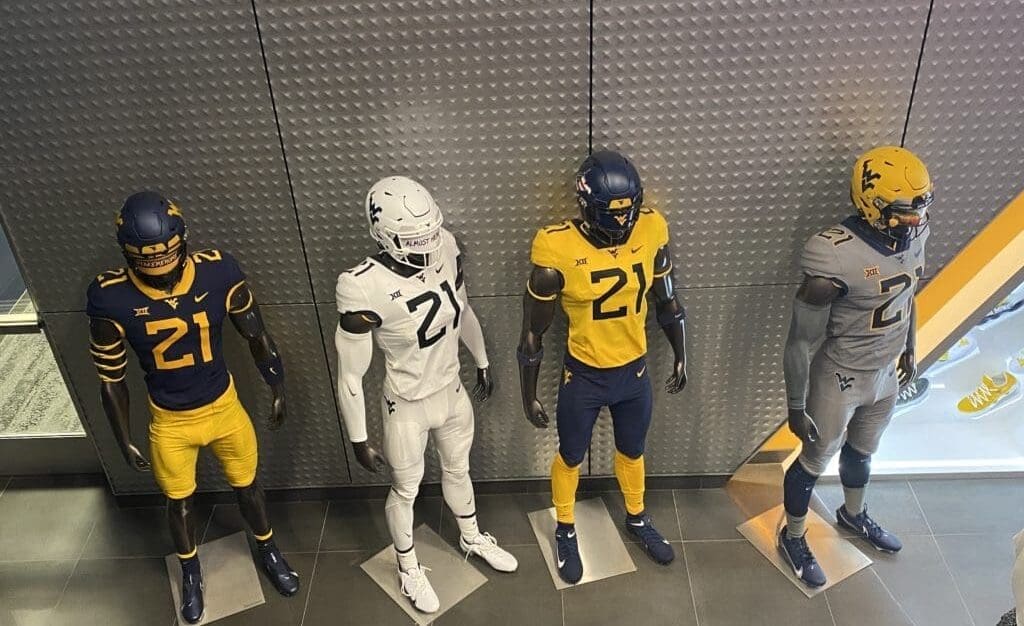 WVU Football Uniform Combinations