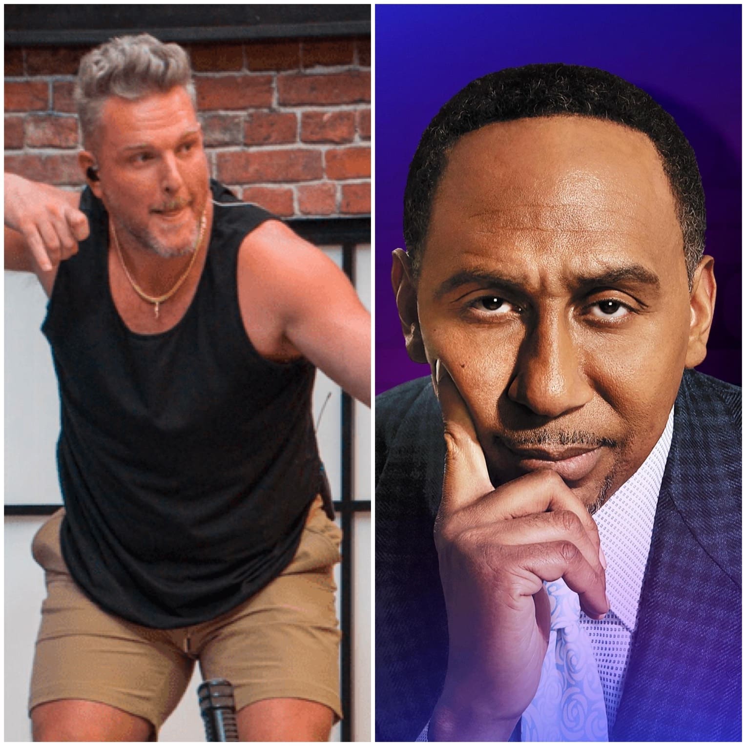 Pat McAfee and Stephen A. Smith