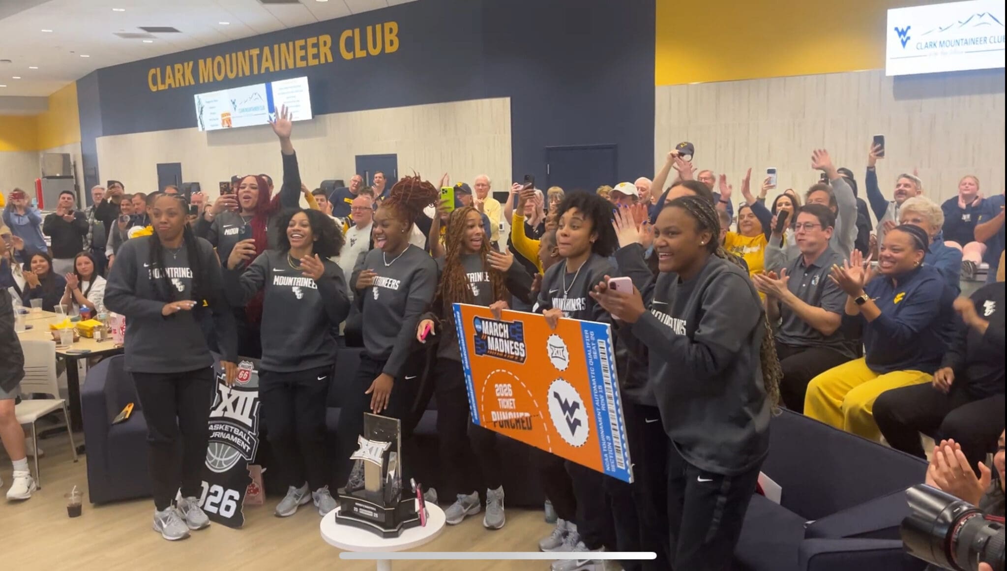 WVU Women's Basketball team celebrates selection