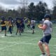 WVU Football spring practice with TE Treylan Davis