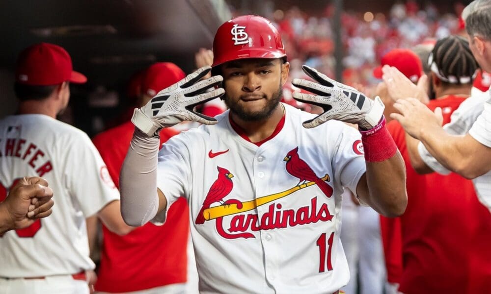 Victor Scott II with Cardinals