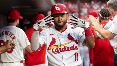 Victor Scott II with Cardinals