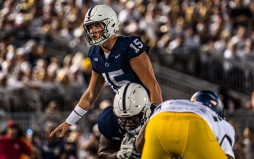 Penn State QB Drew Allar against WVU