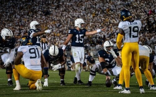 Penn State QB Drew Allar against WVU