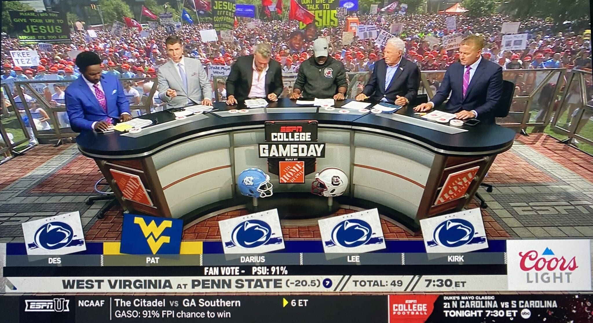 College GameDay WVU PSU