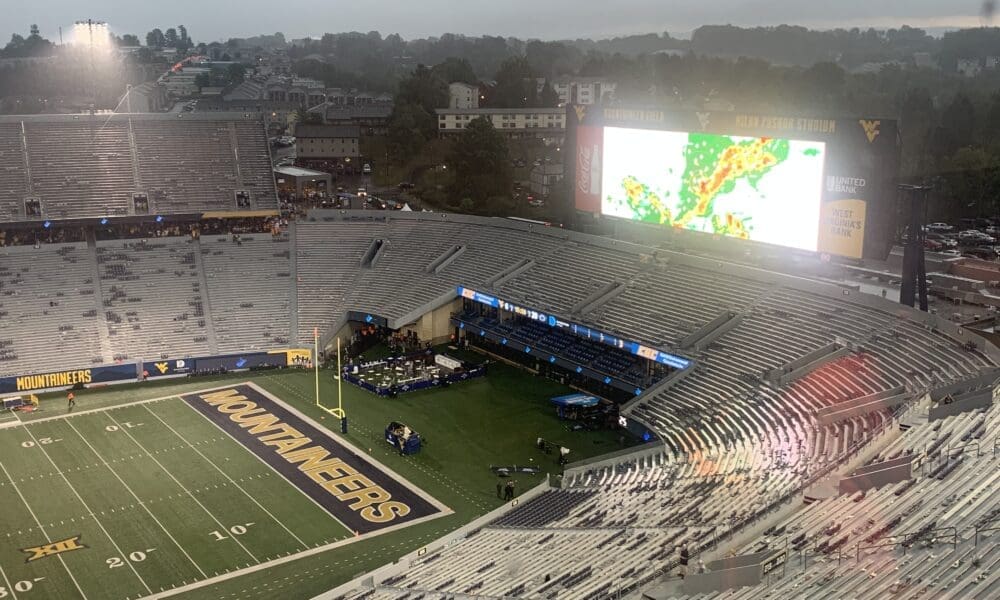 WVU-Penn State weather delay