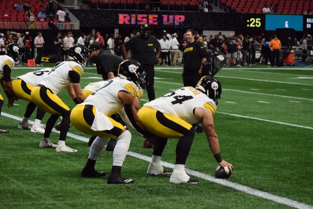Zach Frazier with Steelers