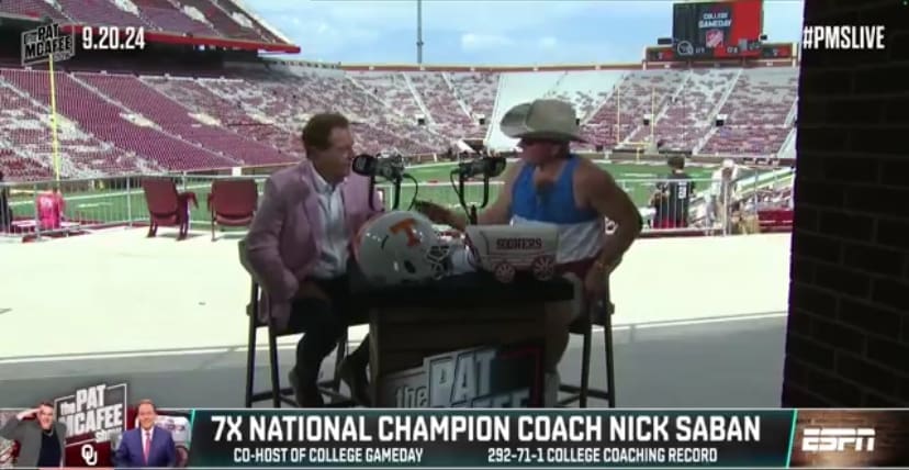 Nick Saban and Pat McAfee