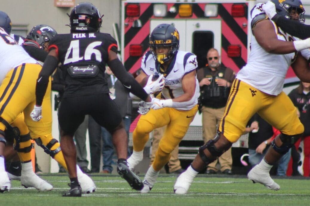 WVU Football RB Jahiem White at Cincinnati
