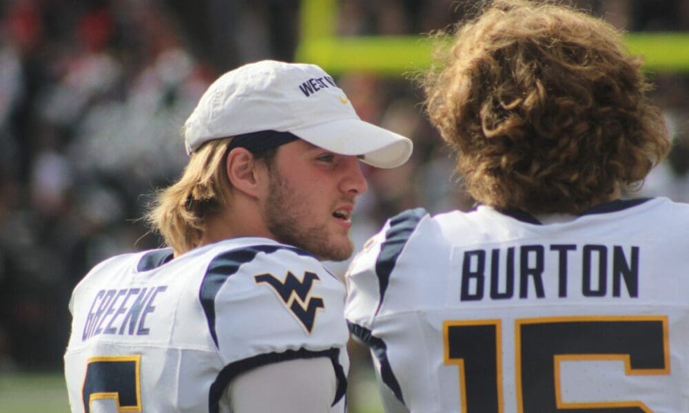 WVU Football Garrett Greene and Ryder Burton