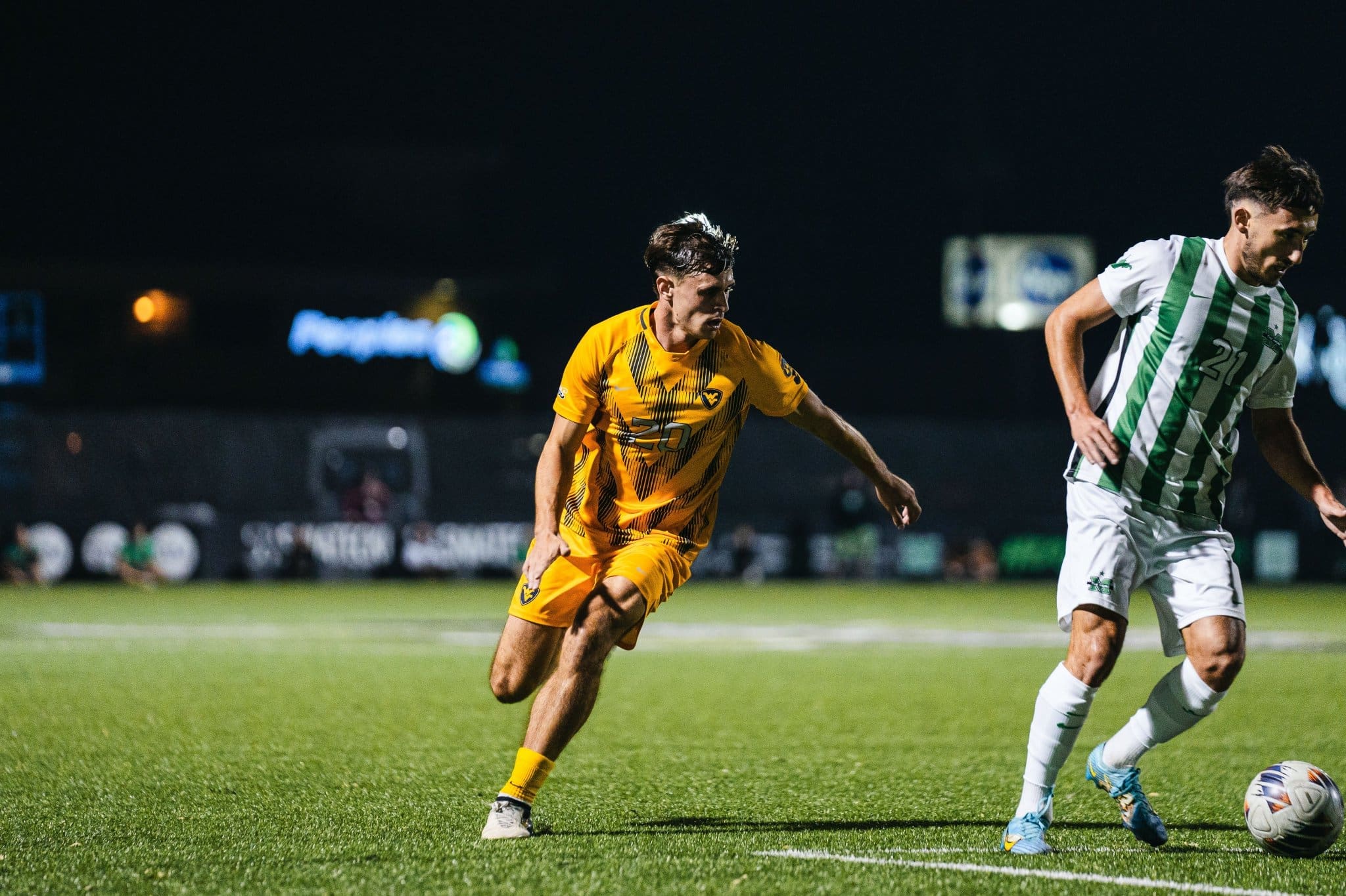 WVU soccer against Marshall