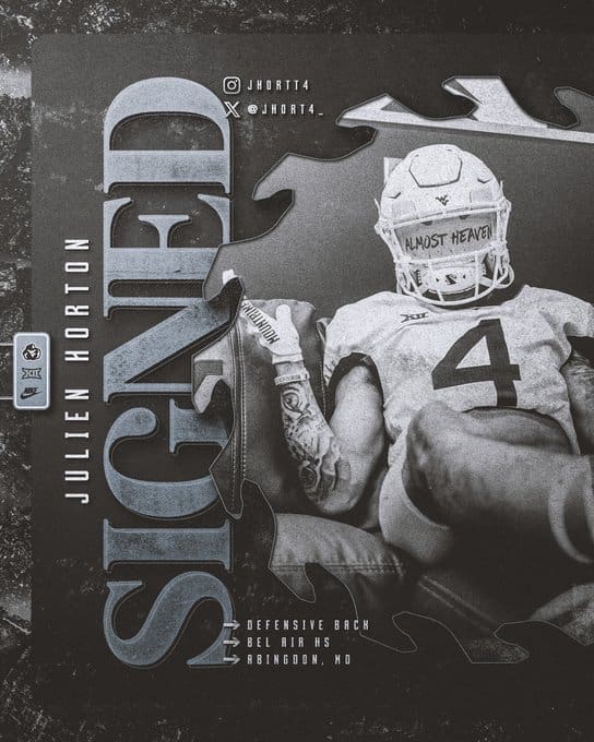 WVU Football Julien Horton