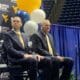 WVU Football HC Rich Rodriguez and AD Wren Baker
