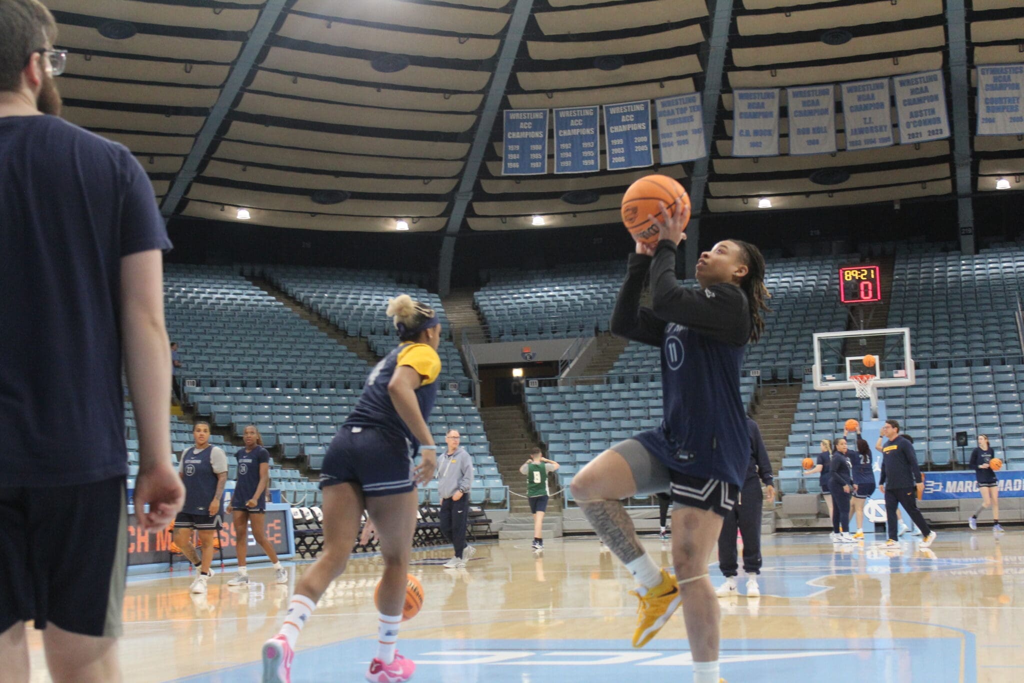 WVU Women's Basketball JJ Quinerly at NCAA Tournament