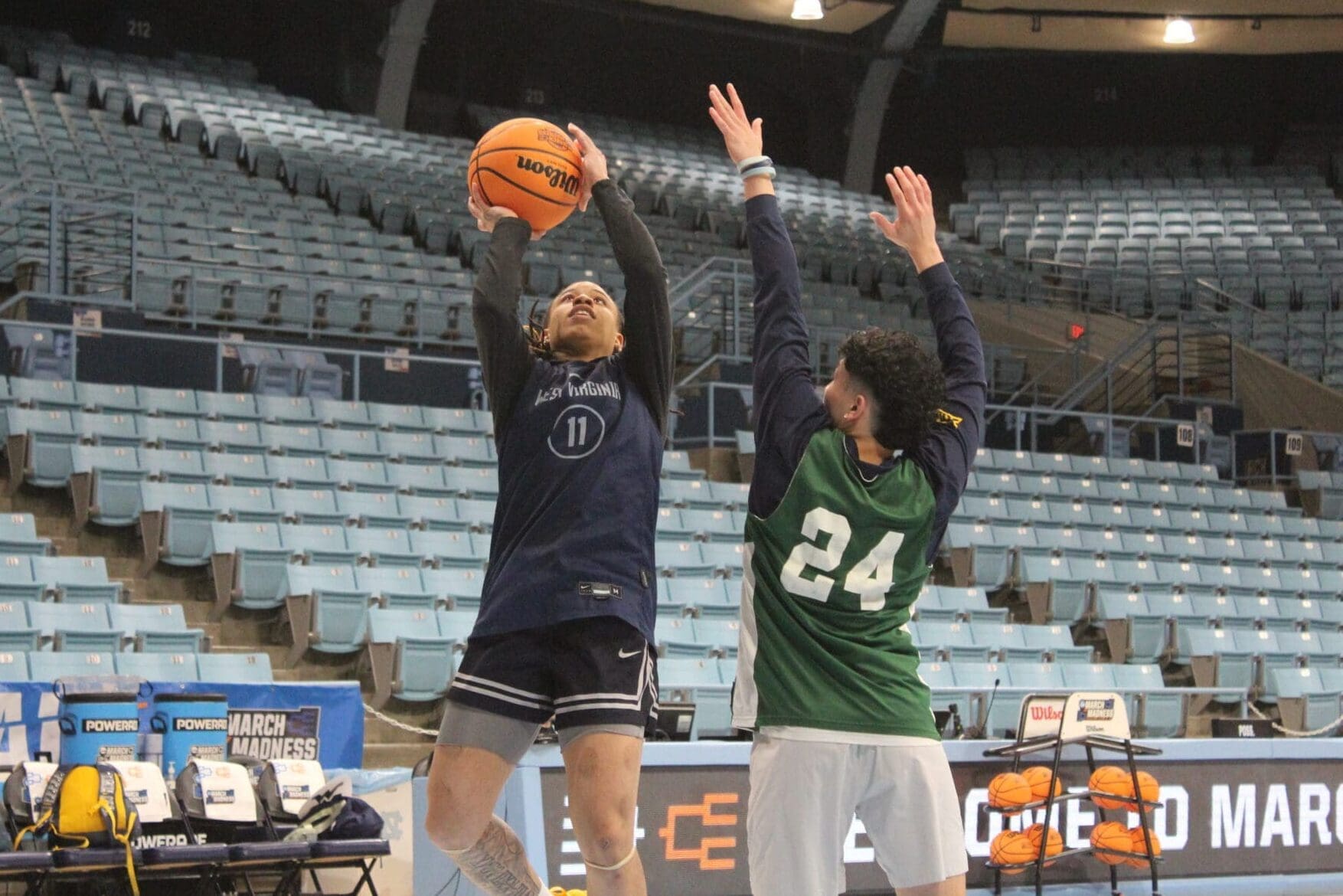 WVU Women's Basketball JJ Quinerly at NCAA Tournament