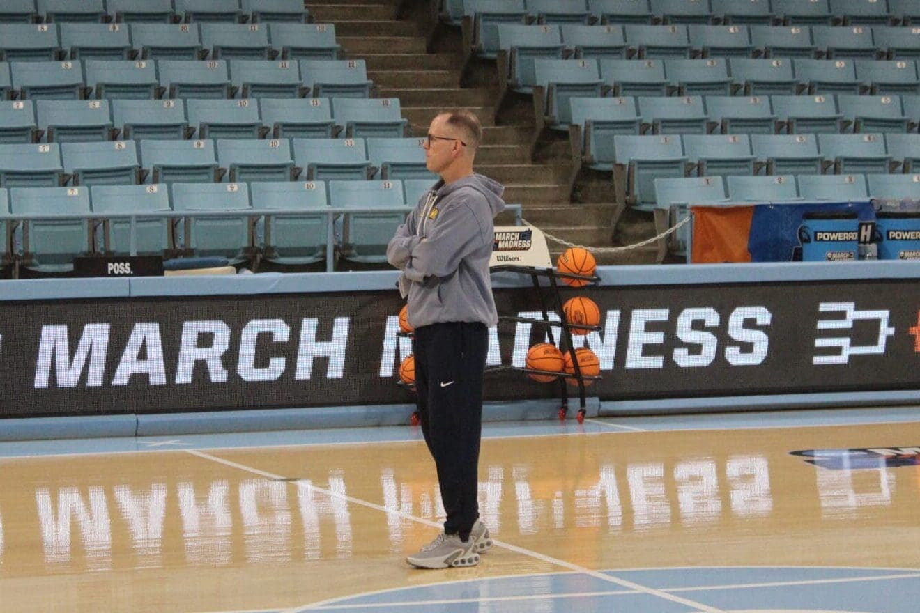 WVU Women's Basketball HC Mark Kellogg at NCAA Tournament