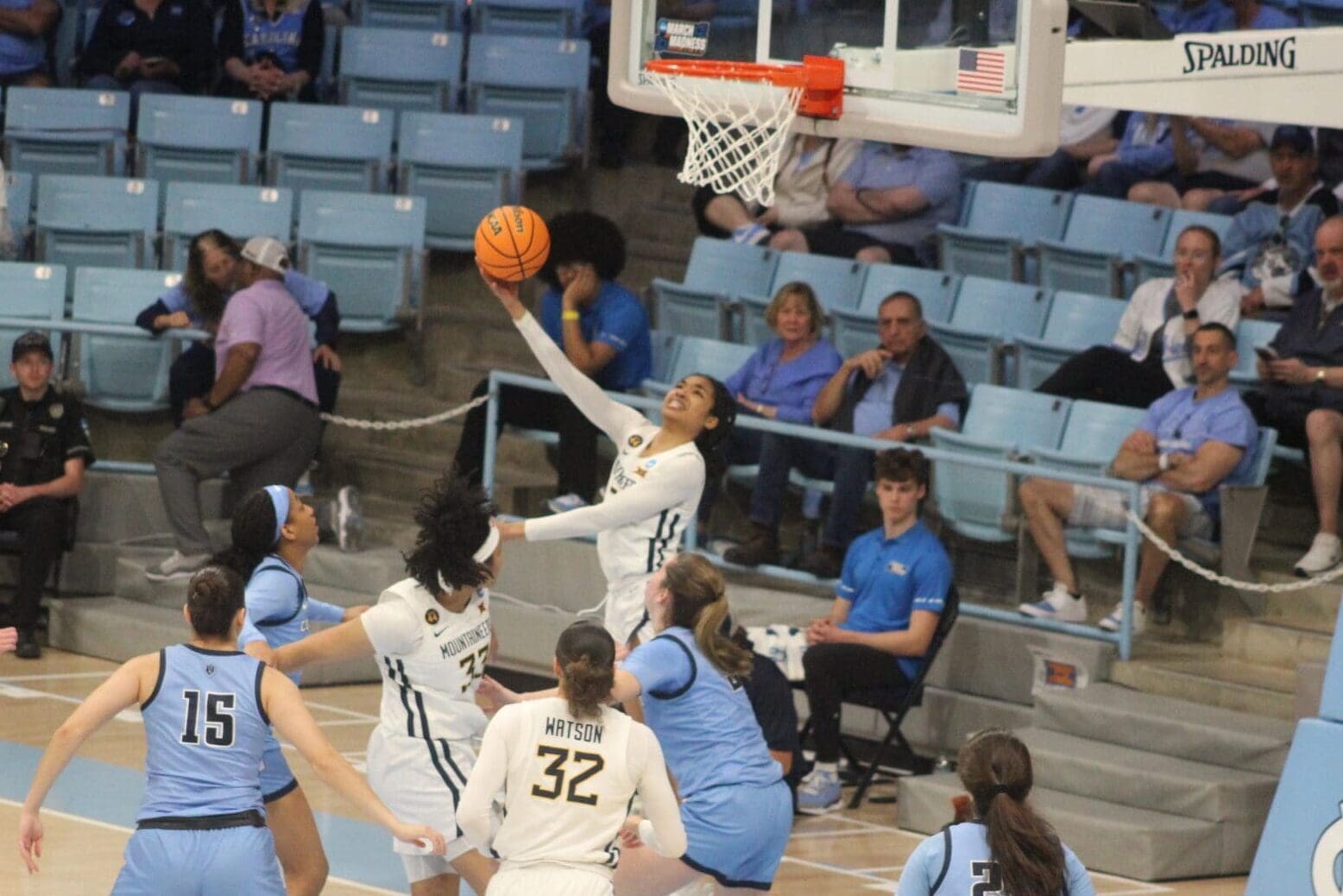WVU Women's Basketball Sydney Woodley at NCAA Tournament