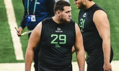 Wyatt Milum at NFL Combine