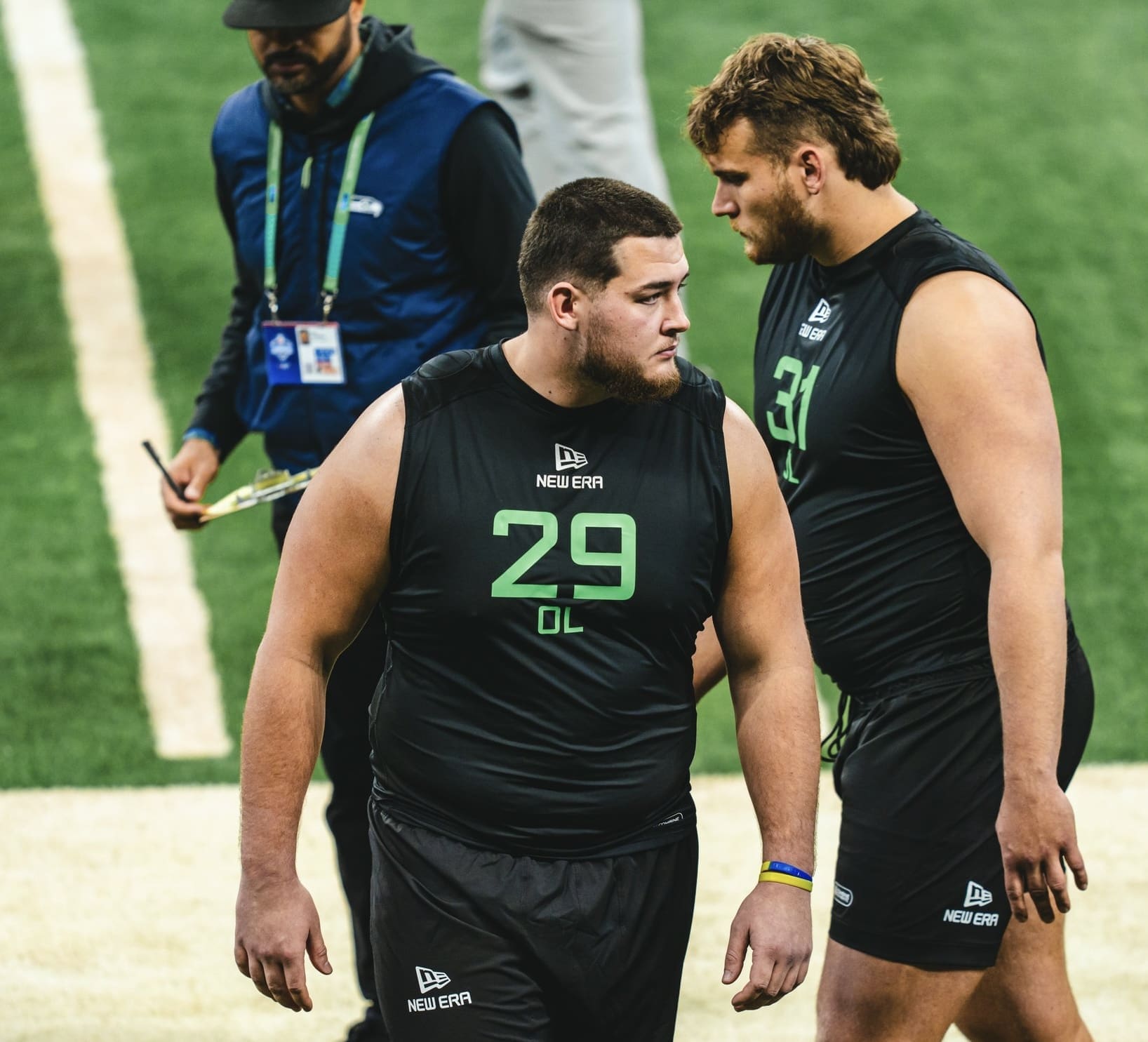 Wyatt Milum at NFL Combine