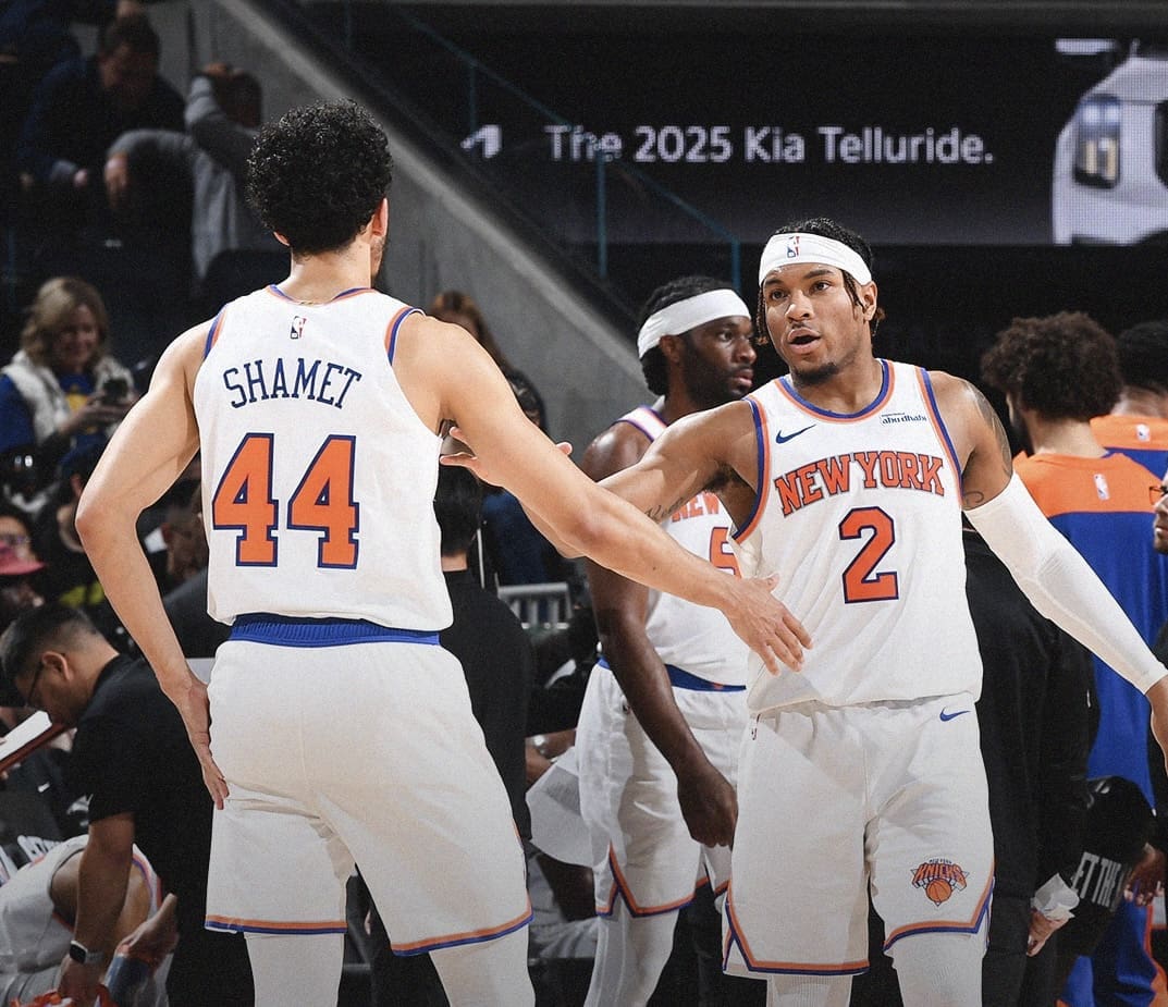 Miles McBride with Knicks