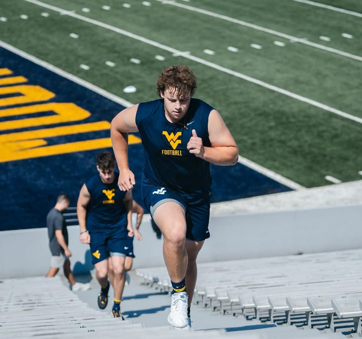 WVU Football long snapper Kaden Seller. Image courtesy of Kaden Seller's Instagram account