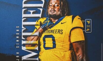 WVU Football defensive line transfer Elijah Simmons. Image courtesy of Elijah Simmons' Instagram account