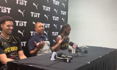 Best Virginia HC Jarrod West and Tre Mitchell