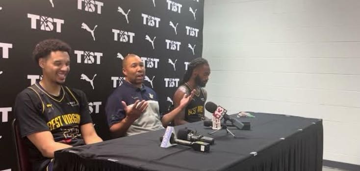 Best Virginia HC Jarrod West and Tre Mitchell