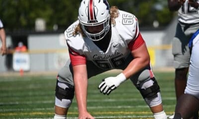 WVU Football offensive line commit Jude Edwards. Image courtesy of Jude Edwards' Instagram account.