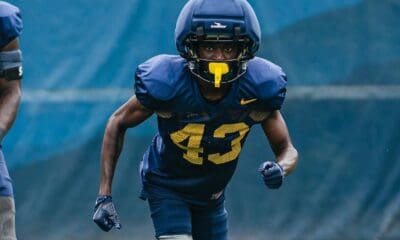 WVU Football transfer cornerback BJ Hendrickson III. Image courtesy of BJ Hendrickson III's Instagram account.