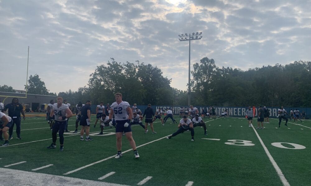 WVU Football at practice